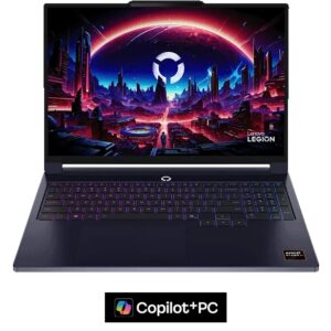 Lenovo Legion 7 16AGP11 Nebula - מבט קדמי ישר עם מסך פתוח