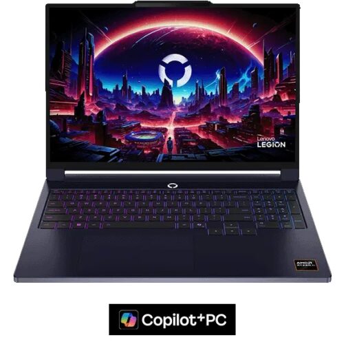 Lenovo Legion 7 16AGP11 Nebula - מבט קדמי ישר עם מסך פתוח