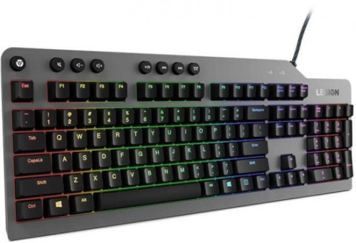 Lenovo Legion K500 RGB - מבט מלמעלה, פריסה מלאה 104 מקשים