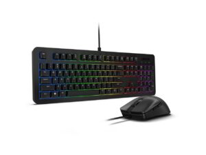Lenovo Legion KM310 RGB - סט מקלדת ועכבר גיימינג, מבט בזווית עם תאורת RGB