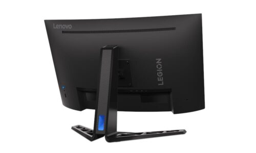 מסך גיימינג Lenovo Legion R32qc-30 - מבט אחורי בזווית, מעמד