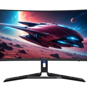 Lenovo Legion R34w-30 - מבט מלפנים עם מסך פתוח