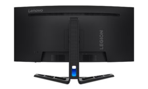 Lenovo Legion R34w-30 - מבט מהגב עם חיבורים