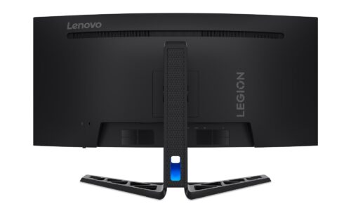 Lenovo Legion R34w-30 - מבט מהגב עם חיבורים