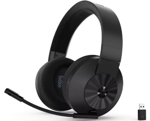 אוזניות גיימינג אלחוטיות Lenovo Legion H600 - תמונה ראשית עם מקלט USB
