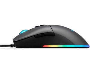 Lenovo M210 RGB Gaming Mouse - מבט צד עם פס תאורת RGB