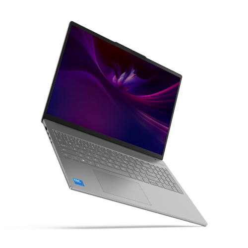 Lenovo IdeaPad Slim 5 16IMH10 Luna Grey - מבט מזווית עם מסך פתוח