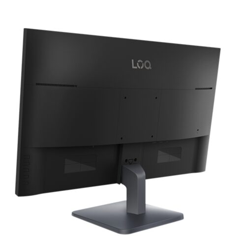 Lenovo LOQ 27-10 - מבט מהגב בזווית עם המעמד