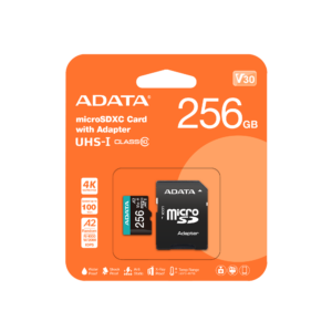 אריזת כרטיס זיכרון ADATA Premier Pro 256GB