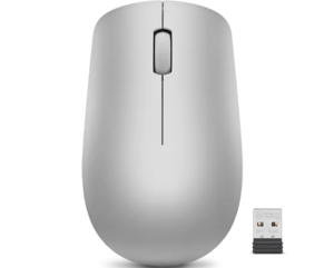 Lenovo 530 Wireless Mouse - מבט מלמעלה עם מקלט Nano USB