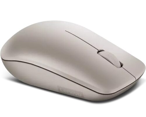 Lenovo 530 Wireless Mouse Almond - מבט בזווית מהצד