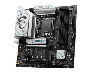 MSI B760M GAMING PLUS WIFI - מבט בזווית על הלוח