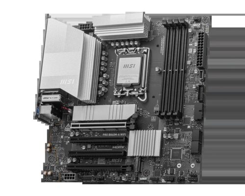 לוח אם MSI PRO B860M-A WIFI - מבט זווית
