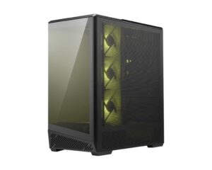 מארז מחשב MSI MAG PANO 130R PZ שחור - מבט קדמי מזווית