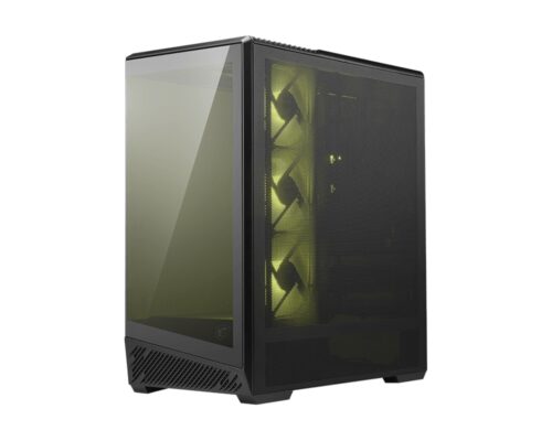 מארז מחשב MSI MAG PANO 130R PZ שחור - מבט קדמי מזווית