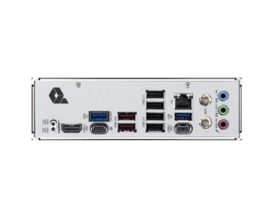לוח אם MSI PRO X870E-S EVO WIFI - תקריב פאנל חיבורים אחורי