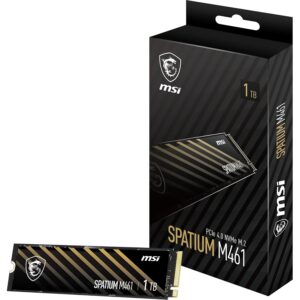 כונן SSD פנימי MSI SPATIUM M461 1TB אריזה
