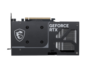 כרטיס מסך MSI GeForce RTX 5060 Ti 16G VENTUS 2X OC PLUS - מבט אחורי על ה-Backplate