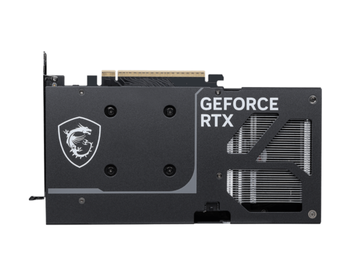 כרטיס מסך MSI GeForce RTX 5060 Ti 16G VENTUS 2X OC PLUS - מבט אחורי על ה-Backplate