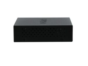 מתג D-Link DGS-1005P פרופיל צד עם פתחי אוורור