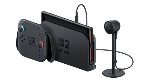 מצלמת Nintendo Switch 2 Camera מחוברת לקונסולה במצב טלוויזיה