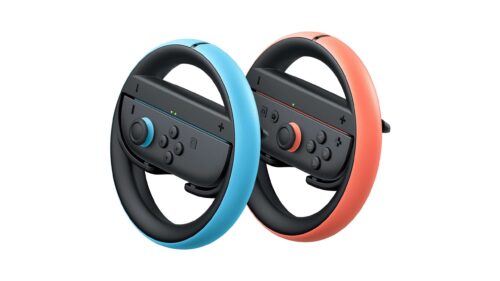 Nintendo Switch 2 Joy-Con 2 Wheel Pair - שני ההגאים יחד עם בקרי Joy-Con 2