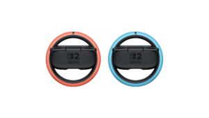 Nintendo Switch 2 Joy-Con 2 Wheel Pair - מבט אחורי עם לוגו Nintendo Switch 2