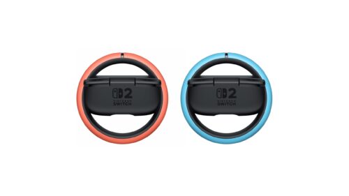 Nintendo Switch 2 Joy-Con 2 Wheel Pair - מבט אחורי עם לוגו Nintendo Switch 2