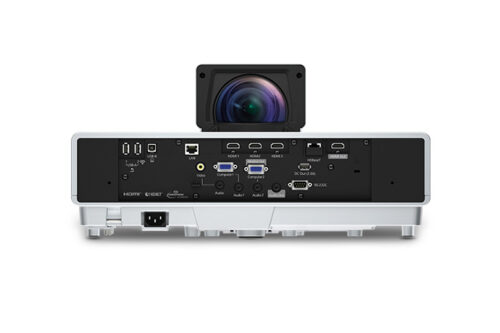 מקרן Epson EB-800F פאנל חיבורים אחורי - HDMI, USB, LAN