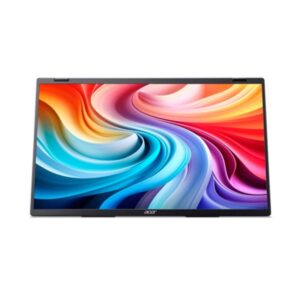 Acer PD193QTE - מבט קדמי ישר, מסך פתוח עם תצוגת דמו