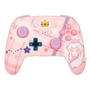 בקר משחק אלחוטי Nintendo Switch Princess Peach Plaid - תצוגה קדמית