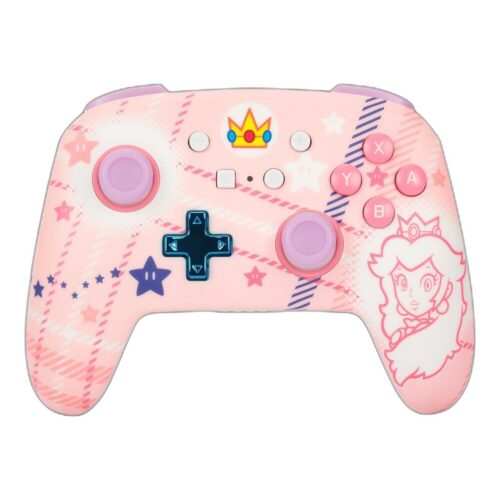 בקר משחק אלחוטי Nintendo Switch Princess Peach Plaid - תצוגה קדמית