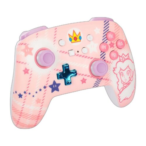 בקר משחק אלחוטי Nintendo Switch Princess Peach Plaid - זווית צד