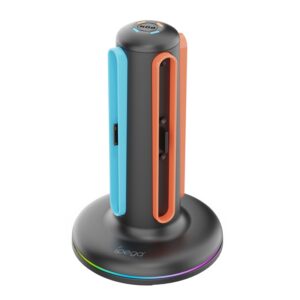 עמדת טעינה iPega PG-SW2052 - תקריב על חיבורי הטעינה המגנטיים