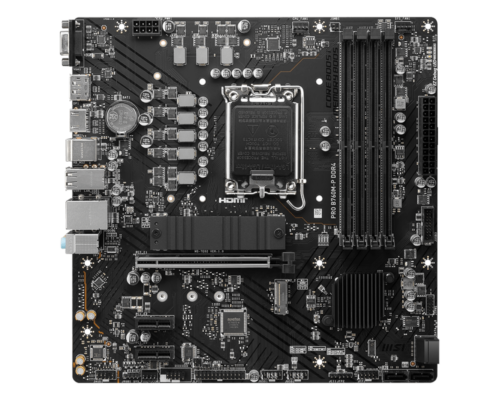 לוח אם MSI PRO B760M-P DDR4 מבט מלמעלה