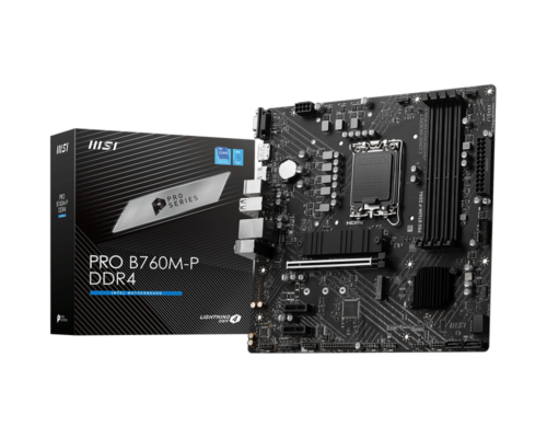 לוח אם MSI PRO B760M-P DDR4 עם קופסת האריזה