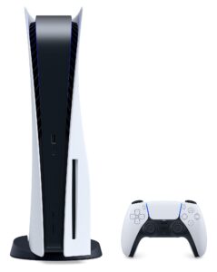 Sony PlayStation 5 CFI-1216A - מבט מלפנים עם בקר DualSense