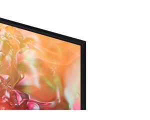 Samsung UE65DU7100 - תקריב על מסגרת המסך הדקה
