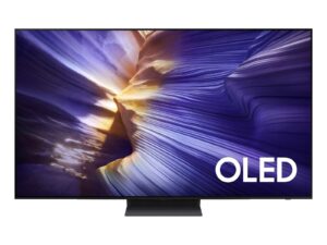 Samsung QE55S90F - מבט חזיתי ישר עם מסך OLED פתוח