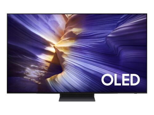 Samsung QE55S90F - מבט חזיתי ישר עם מסך OLED פתוח