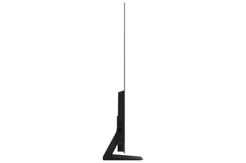 Samsung QE55S90F - מבט מהצד המציג את העיצוב הדק LaserSlim