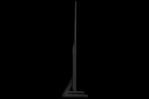 טלוויזיה חכמה Samsung 77 OLED 4K S85F QE77S85F - מבט מהצד, עיצוב דק