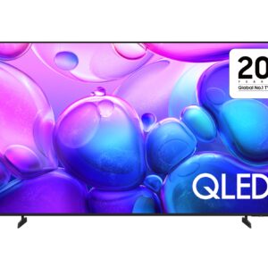 Samsung QE85Q6F - מבט חזיתי ישר עם מסך QLED פתוח