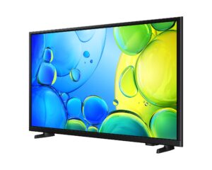 Samsung U43F6000 - מבט קדמי בזווית שמאל עם תצוגת מסך צבעונית