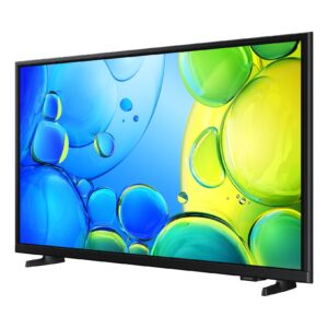 Samsung U43F6000 - מבט קדמי בזווית שמאל עם תצוגת מסך צבעונית