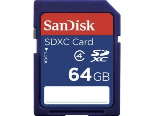 כרטיס זיכרון SanDisk SDXC 64GB - תצוגה קדמית