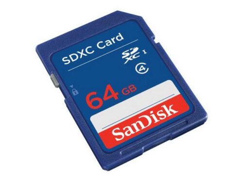 כרטיס זיכרון SanDisk SDXC 64GB - תצוגה מזווית
