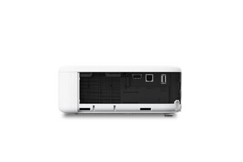 מקרן Epson CO-FH02 פאנל חיבורים HDMI ו-USB בצד המכשיר