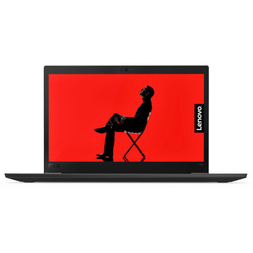 Lenovo ThinkPad T480s - מבט קדמי עם מסך פתוח