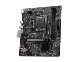 לוח אם MSI PRO H610M-S DDR4 LGA1700 - תצוגה מזווית